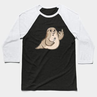 Seal at eating Fish Baseball T-Shirt